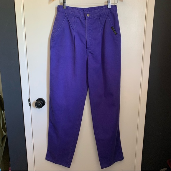Vintage Rocky Mountain Jeans NWT Purple 29x31 Medium Western Deadstock - Picture 5 of 11